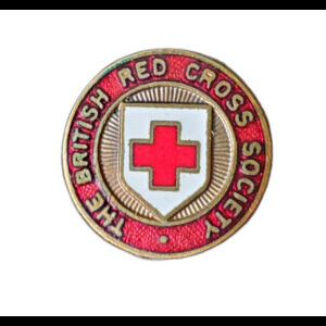 Vintage American Red Cross Society Pin Badge Great Britain GB US Nursing Aid